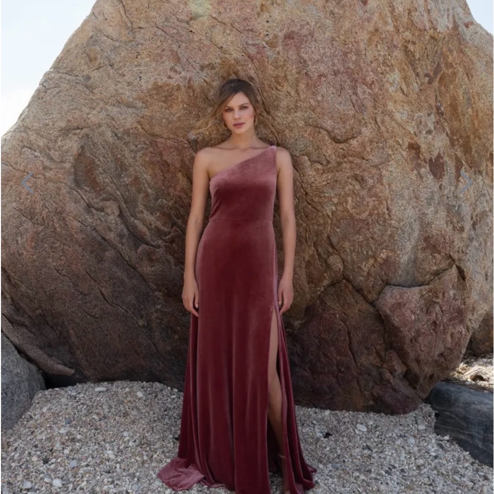 Beautiful Jenny Yoo long velvet gown